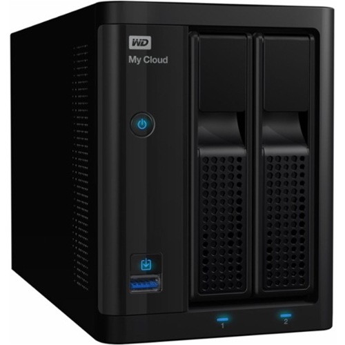 Left View: WD - My Cloud PR2100 2-Bay External Network Storage (NAS) - Black
