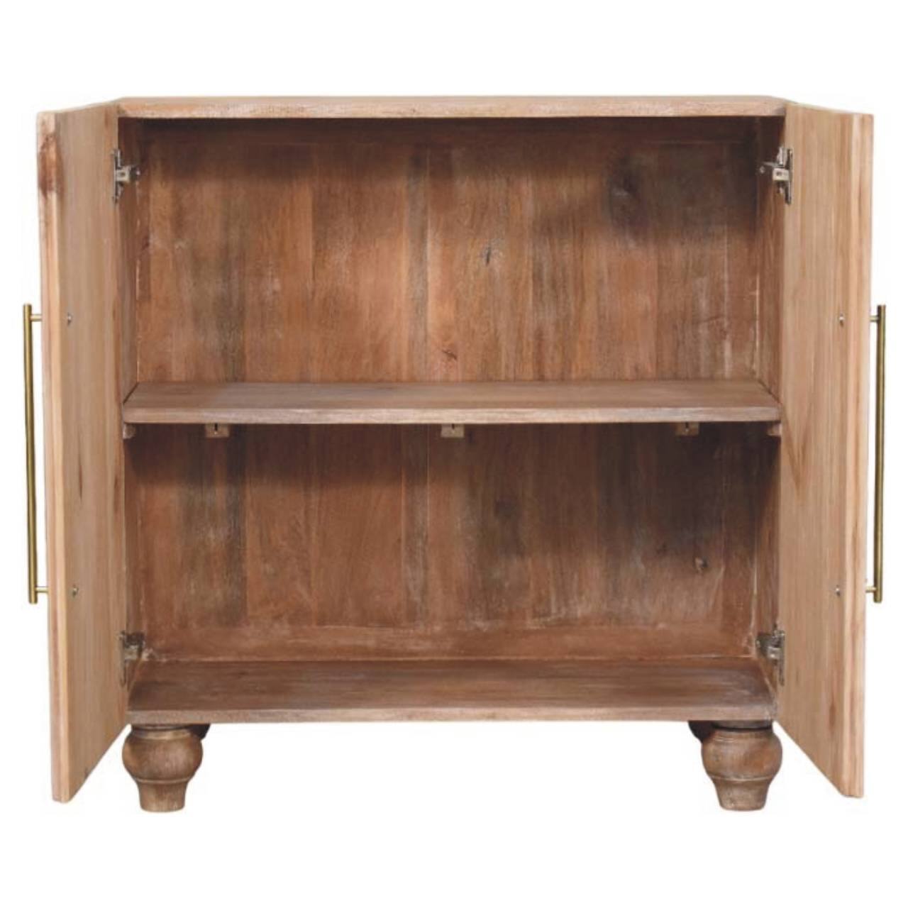 Angle. Artisan Furniture - Artisan Furniture Solid Wood Sandgrain Pine & Mango Sideboard - Brown.