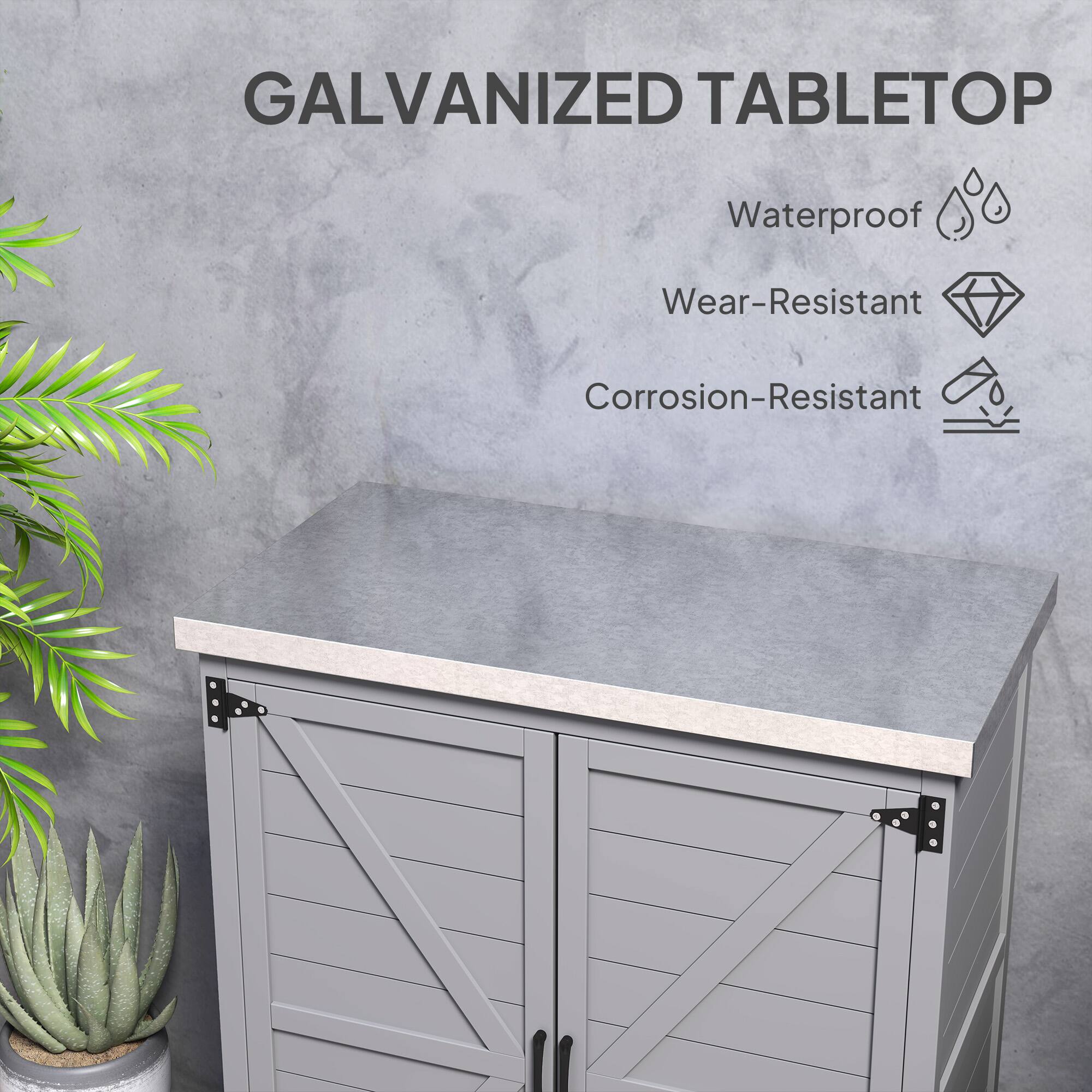 GALVANIZED TABLETOP
Waterproof
Wear-Resistant
Corrosion-Resistant