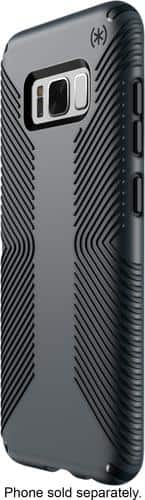 Speck - Presidio GRIP Case for Samsung Galaxy S8+ - Charcoal/graphite gray - Larger Front