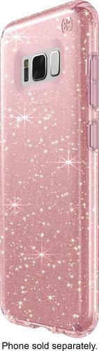 Speck - Presidio Case for Samsung Galaxy S8+ - Clear/gold/rose pink - Larger Front