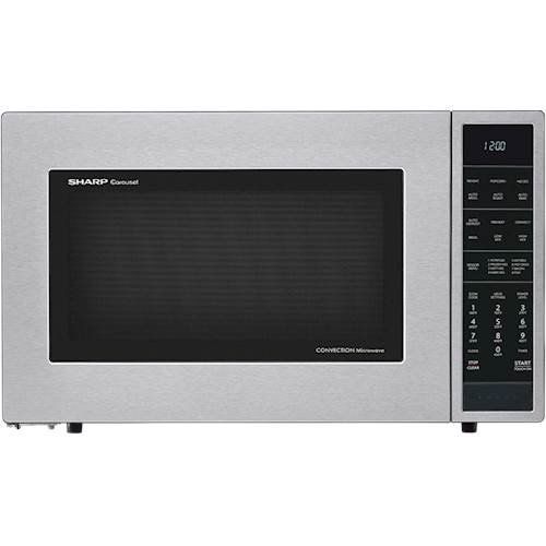 Sharp – Carousel 1.5 Cu. Ft. Mid-Size Microwave – Silver