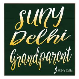 Jardine - SUNY Delhi Broncos 10" x 10" Grandparent Plaque - Green