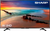 Front. Sharp - 65" Class - LED - 2160p - Smart - 4K UHD TV with HDR Roku TV - Black.