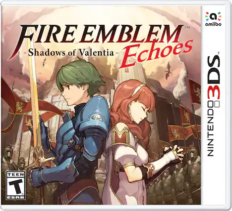 Front. Nintendo - Fire Emblem Echoes: Shadows of Valentia. - T (Teen 13+)