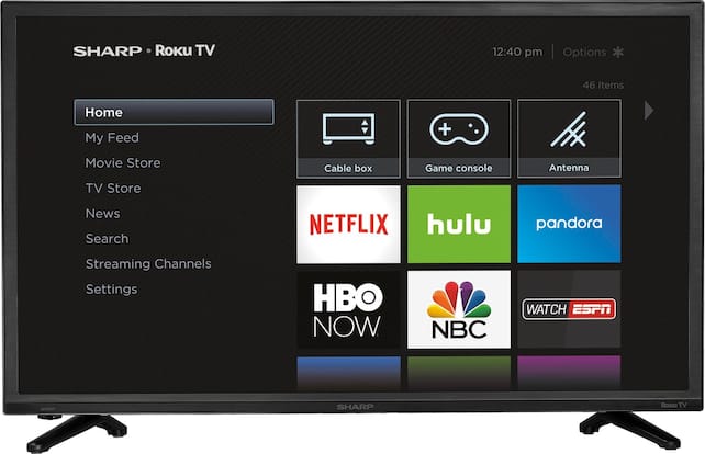 Sharp - 32" Class (31.5" Diag.) - LED - 720p - Smart - HDTV Roku TV - Front Zoom