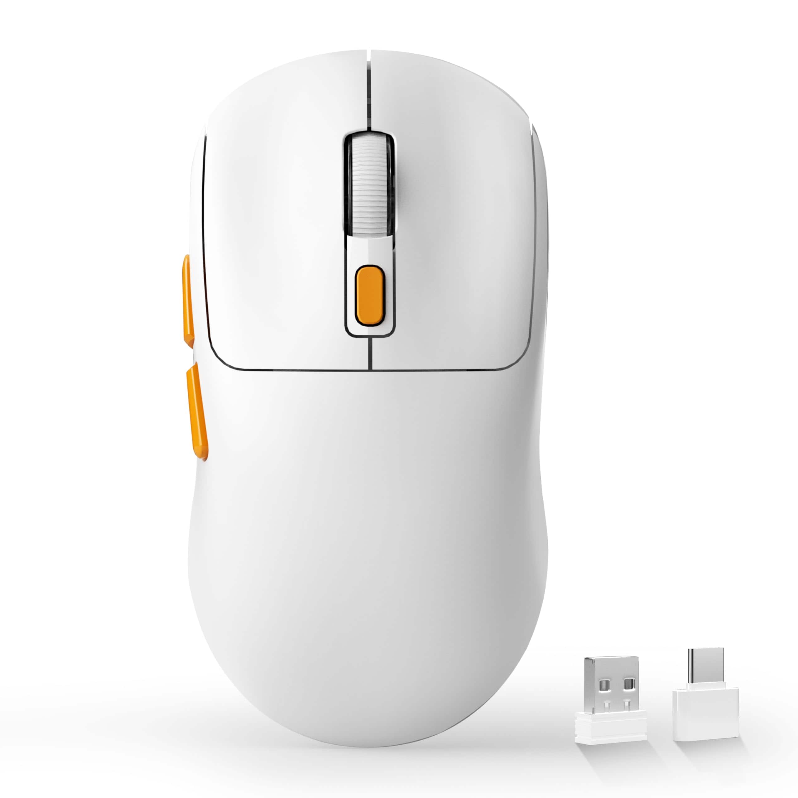 Cozy Serene - Wireless Mouse Rechargeable USB Black G01 Computer 2.4ghz Optical With Receiver Type - Wireless - White