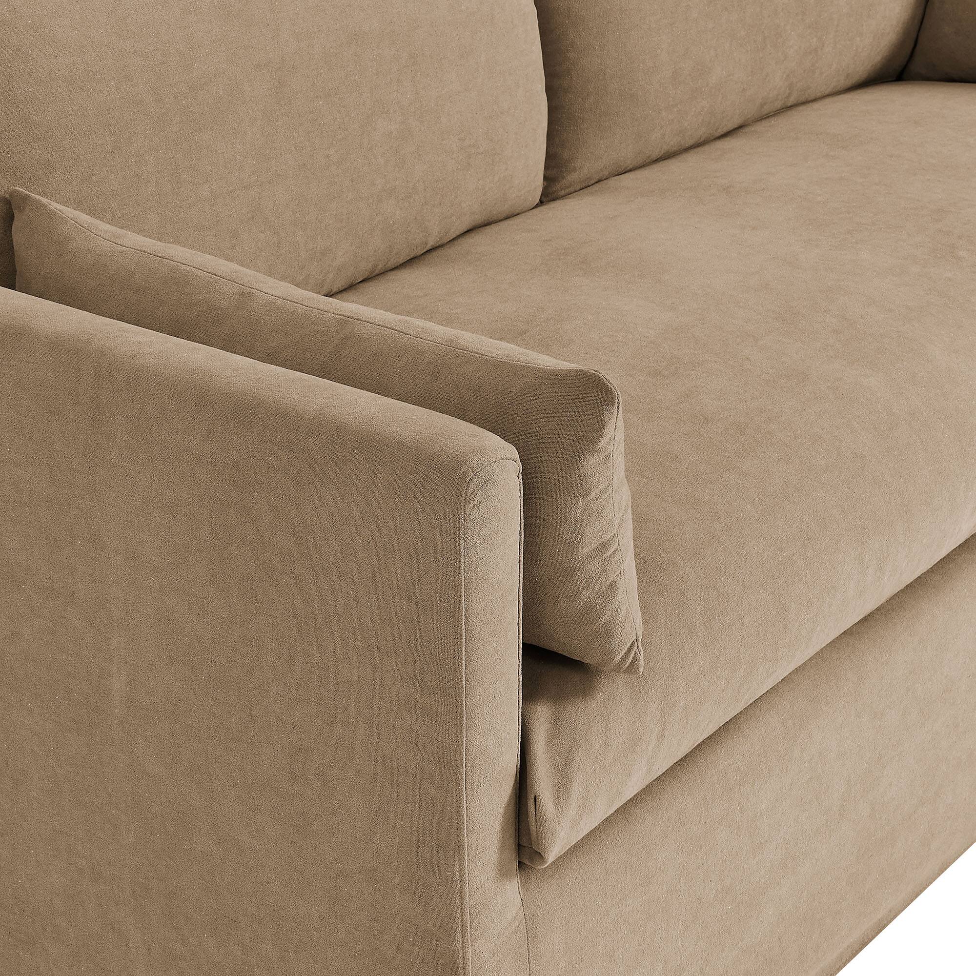 Alt View 6. Modway - Wellfleet Slipcovered Linen-Blend Loveseat by Modway - Almond.