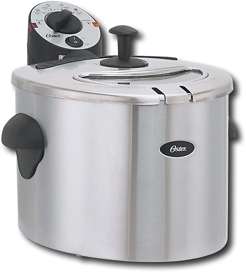 Oster 3.7 Qt Professional Immersion Deep Fryer Stainless Steel 1500W Kitchen