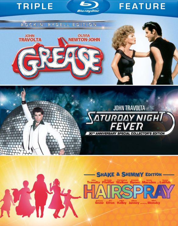  Grease/Saturday Night Fever/Hairspray [3 Discs] [Blu-ray]