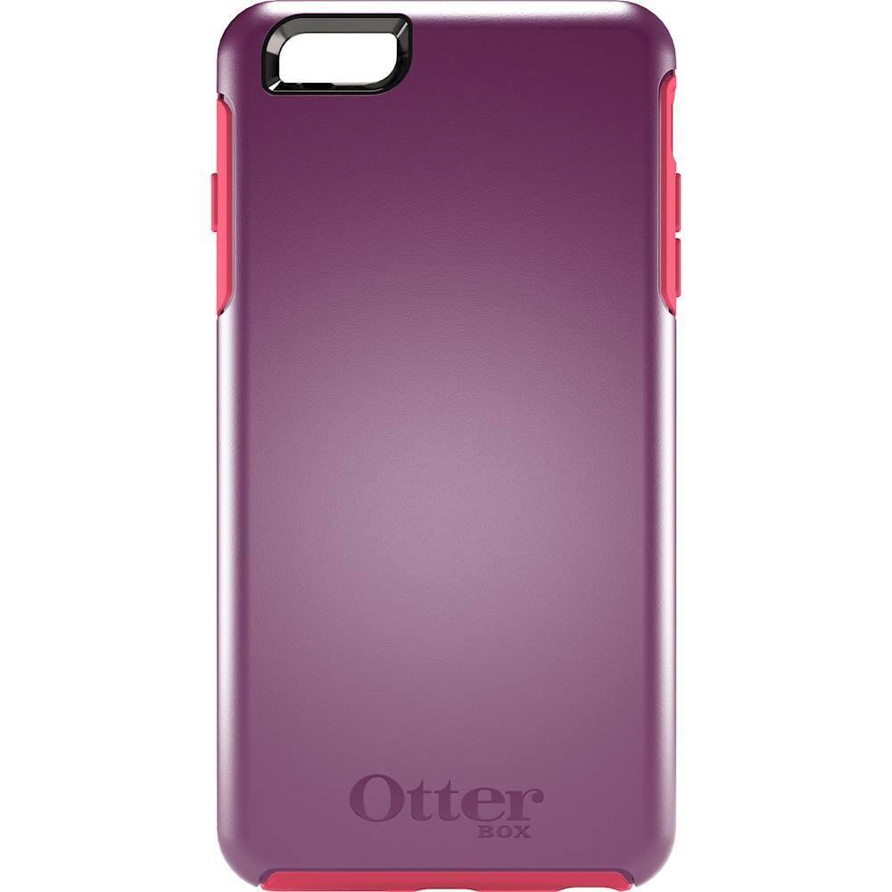 Front. Otterbox - Symmetry Series Case for Apple® iPhone® 6 Plus and 6s Plus - Damson Berry.