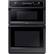 Front. Samsung - 30" Microwave Combination Wall Oven with Steam Cook and WiFi - Black Stainless Steel.