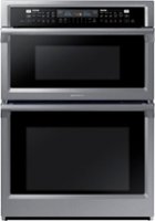 Samsung - 30" Microwave Combination Wall Oven with Steam Cook and WiFi - Stainless Steel - Front_Zoom