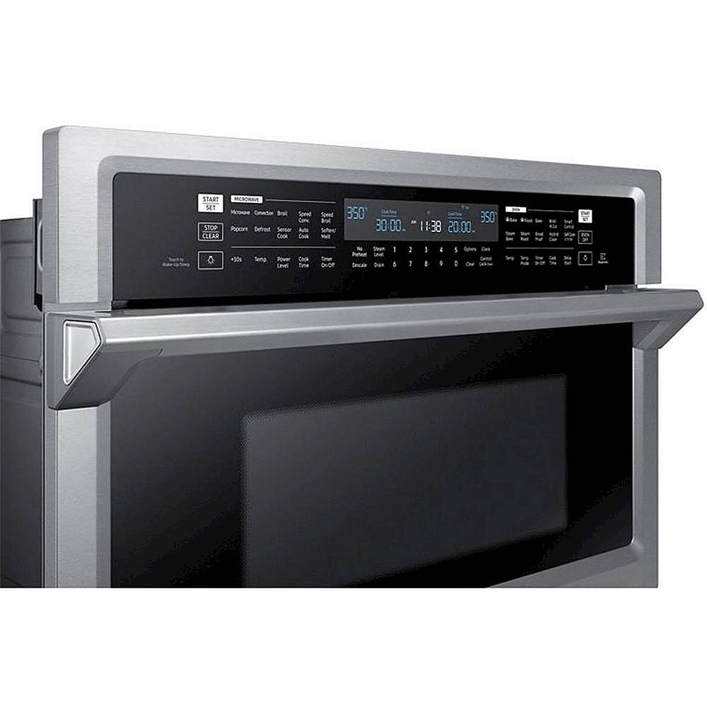 Samsung - 30" Microwave Combination Wall Oven with Steam Cook and WiFi