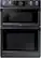 Front. Samsung - 30" Microwave Combination Wall Oven with Flex Duo, Steam Cook and WiFi - Fingerprint Resistant Black Stainless Steel.