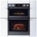 Alt View Zoom 18. Samsung - 30" Microwave Combination Wall Oven with Flex Duo, Steam Cook and WiFi - Black Stainless Steel.
