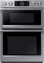 Samsung - 30" Microwave Combination Wall Oven with Flex Duo, Steam Cook and WiFi - Stainless steel - Front_Standard