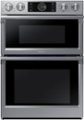 Front Zoom. Samsung - 30" Microwave Combination Wall Oven with Flex Duo, Steam Cook and WiFi - Stainless Steel.
