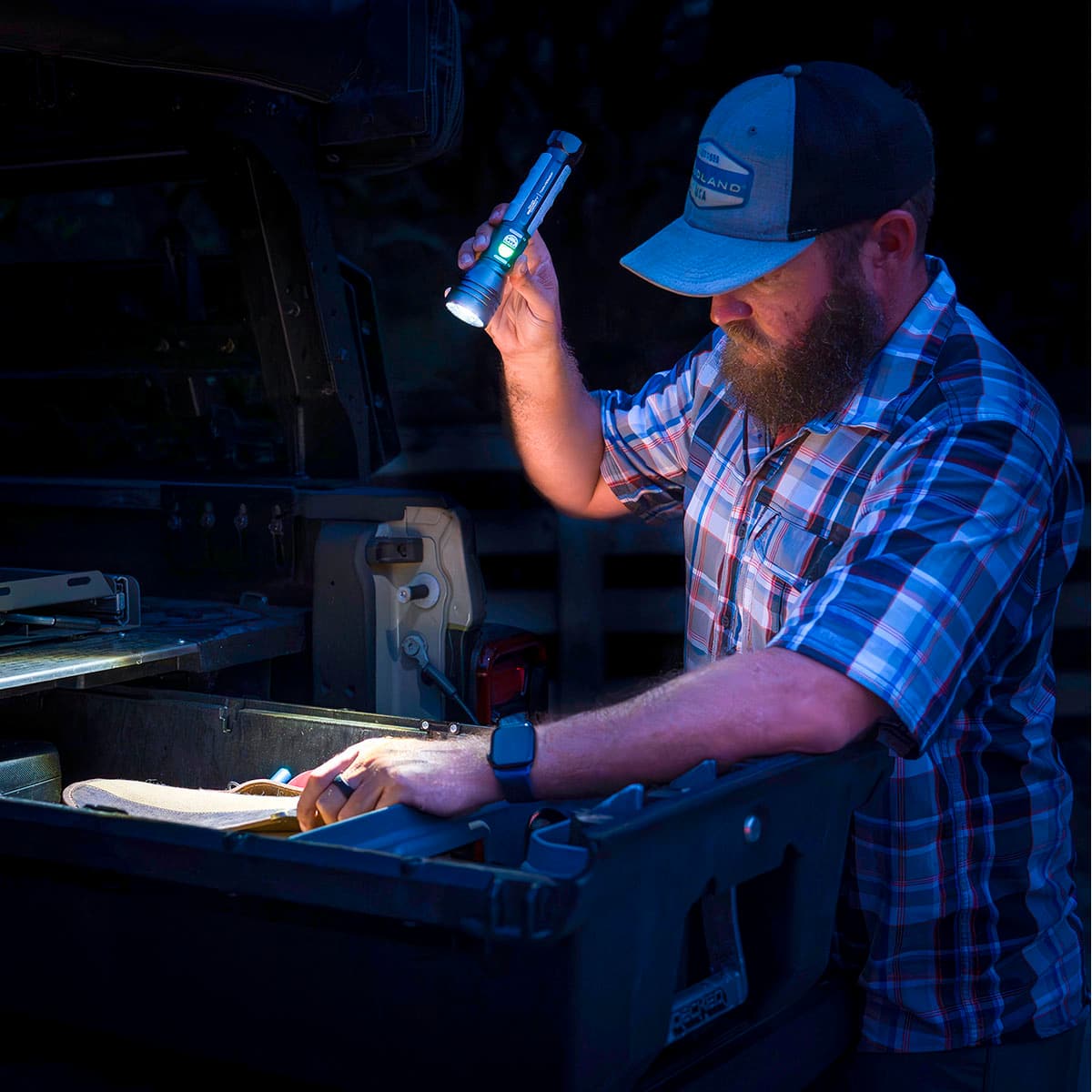 I am checking the oil.