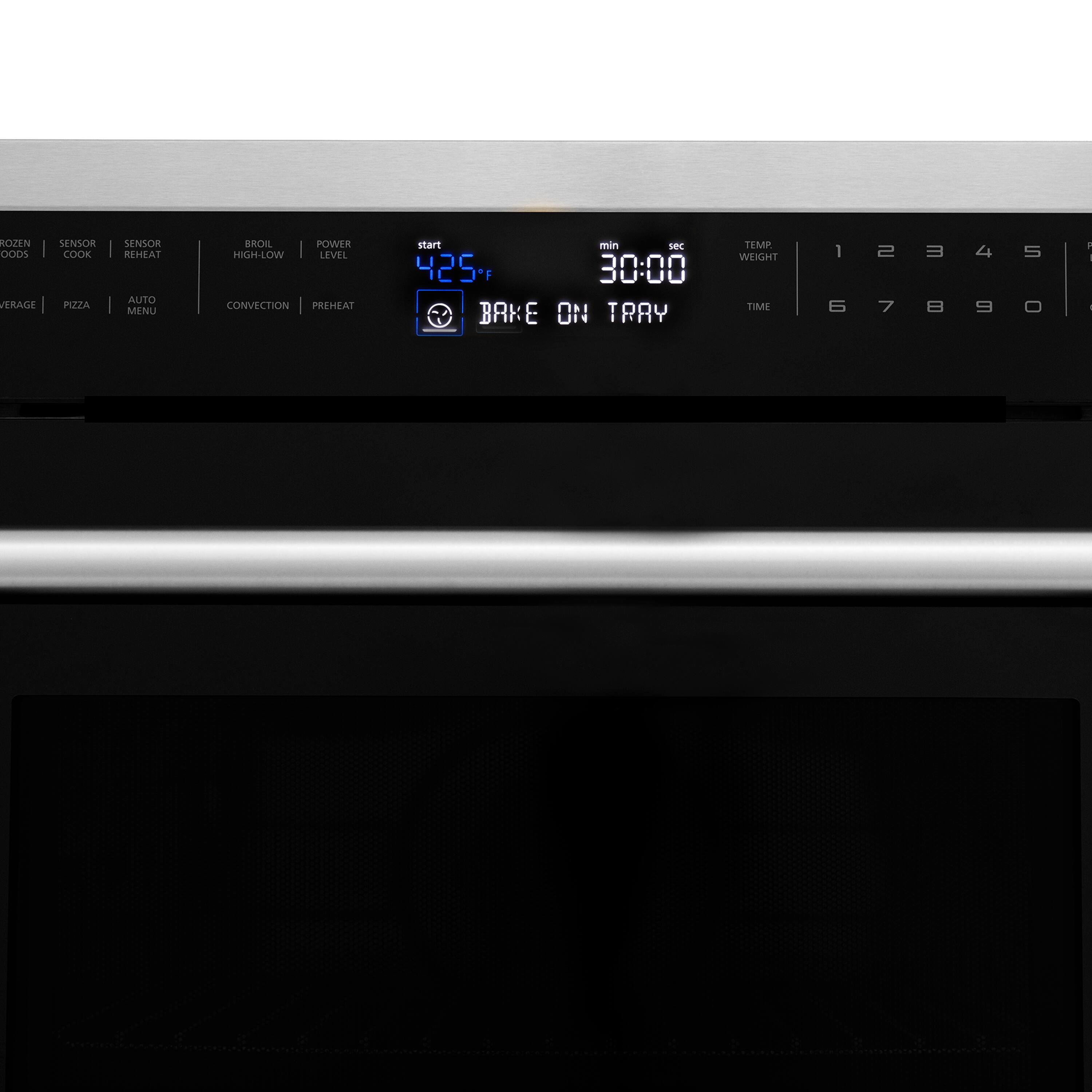Alt View 17. ZLINE - 24" Convection Microwave Oven with Speed Cook - Stainless steel.