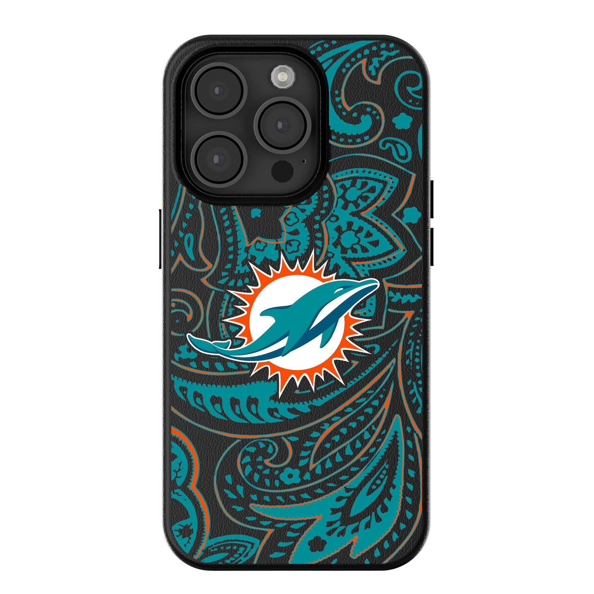 Keyscaper - NFL - Miami Dolphins Paisley iPhone Magnetic Bump Case - 16 Pro Max - Black price history on PriceWatchPro