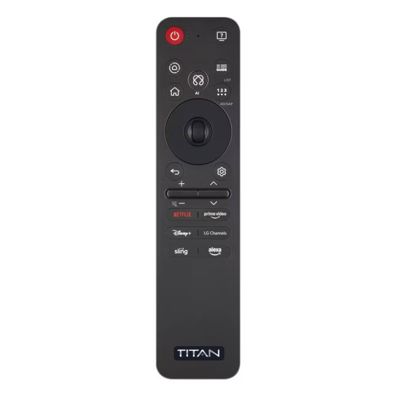 - LIST AI 1 123 3 G/SAP O + | NETFLIX prime video Disney+ LG Channels 2U sling alexa TITAN