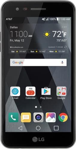 AT&T Prepaid - LG Phoenix 3 4G LTE with 16GB Memory Prepaid Cell Phone - Black - Larger Front