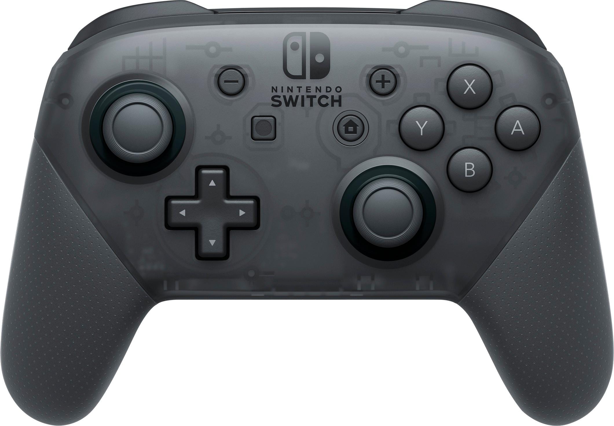 Front. Nintendo - Pro Wireless Controller for Nintendo Switch - Black.