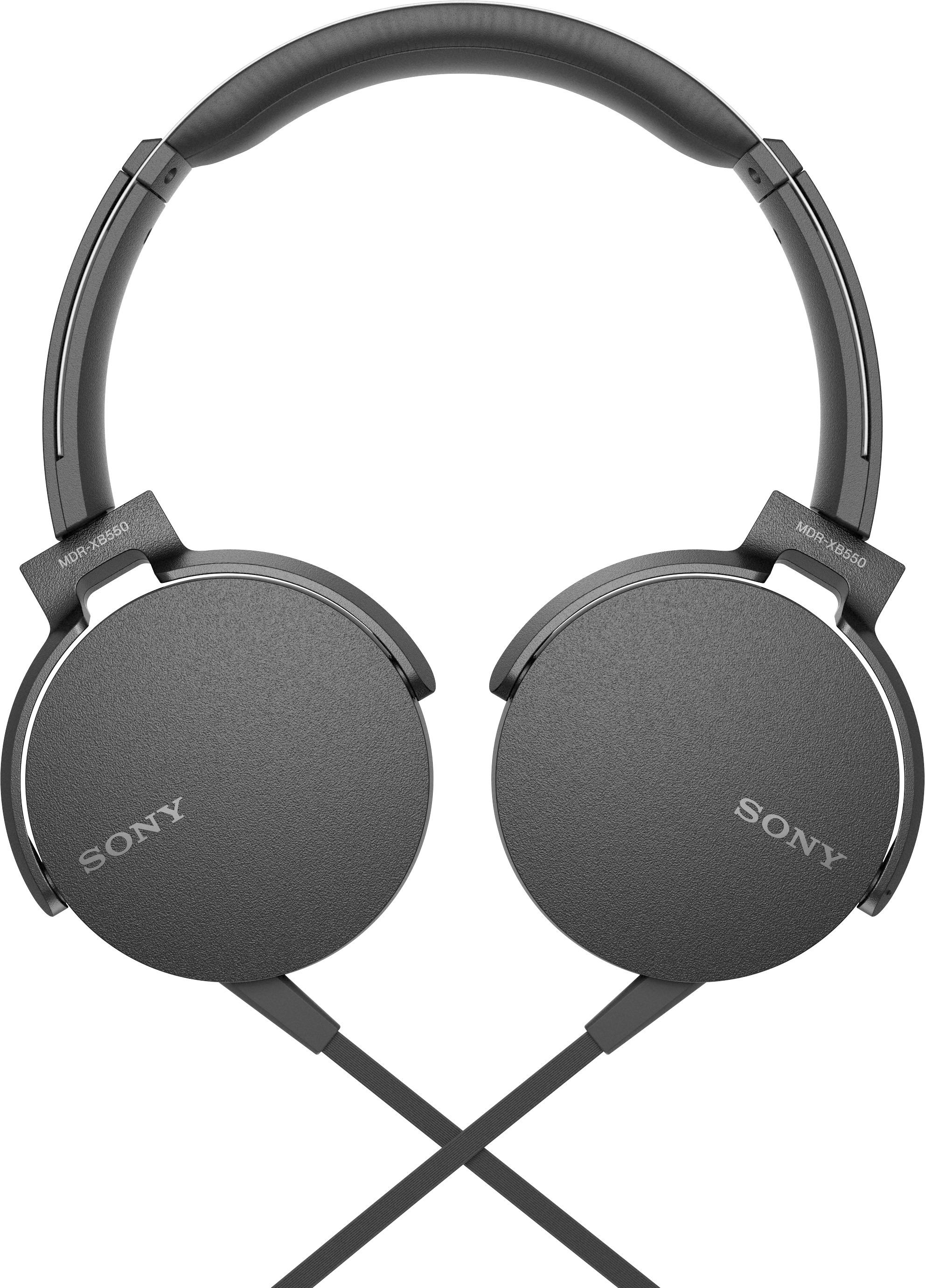 Fragiel anker Recreatie Sony XB550AP Extra Bass Wired On-Ear Headphones Black MDRXB550AP/B - Best  Buy