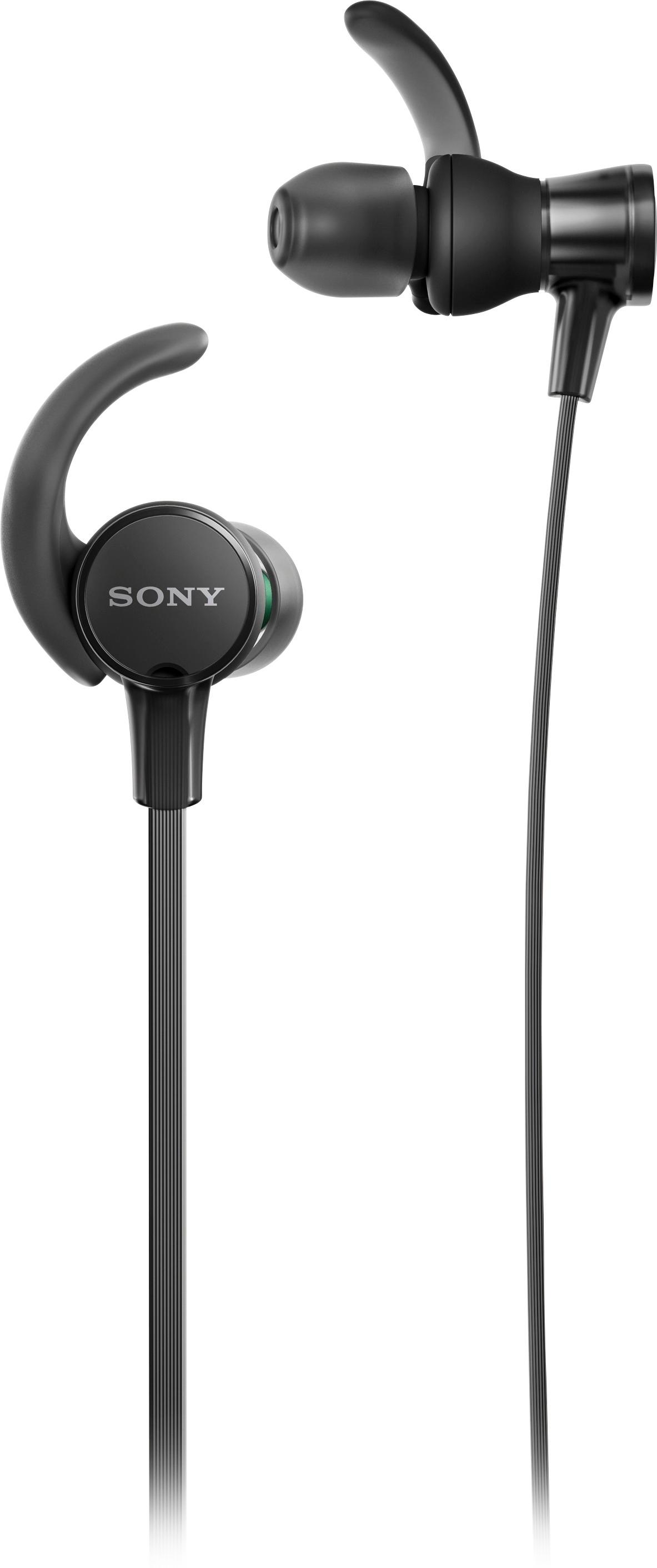 Sony Extra Bass Bluetooth Headphones, Wireless Sports Earbuds with  Mic/Microphone, IPX4 Splash Proof Stereo Comfort Gym Running Workout up to  8.5 Hour Battery, Black (International Version) 