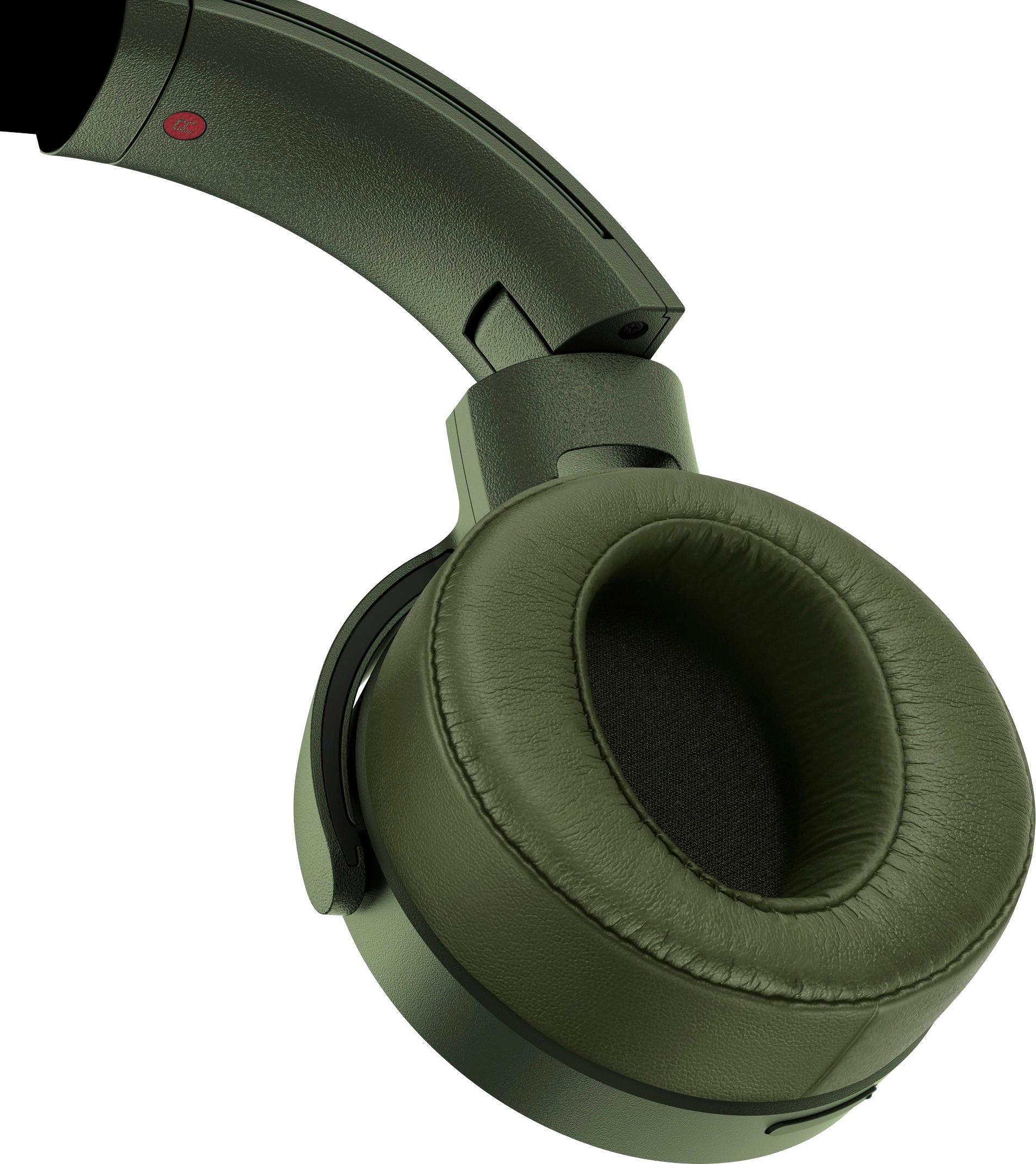 Best Buy Sony XB N Extra Bass Wireless Noise Cancelling Over The Ear Headphones Green