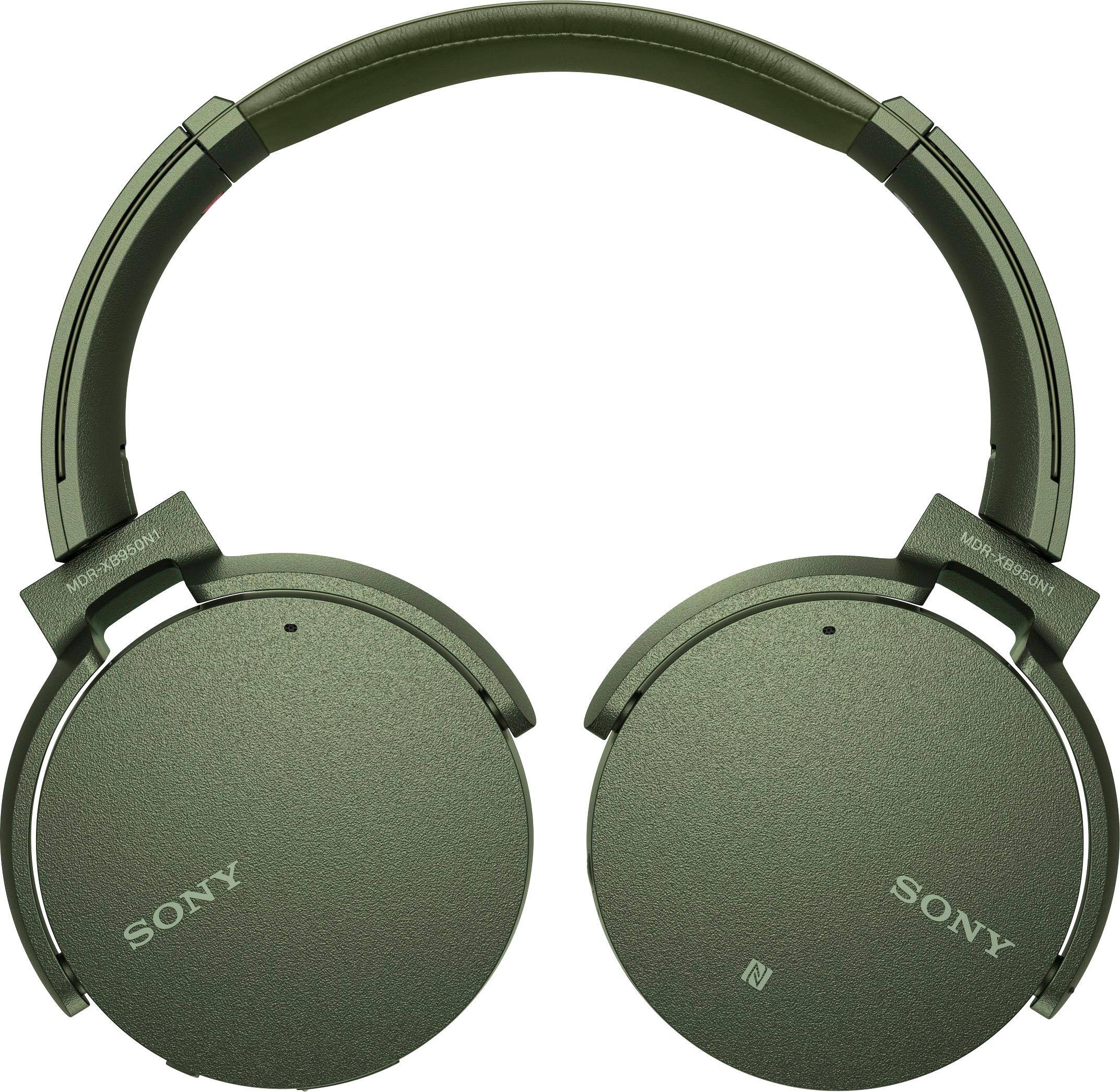 Best Buy Sony XB950N1 Extra Bass Wireless Noise Cancelling Over the Ear Headphones Green MDRXB950N1 G