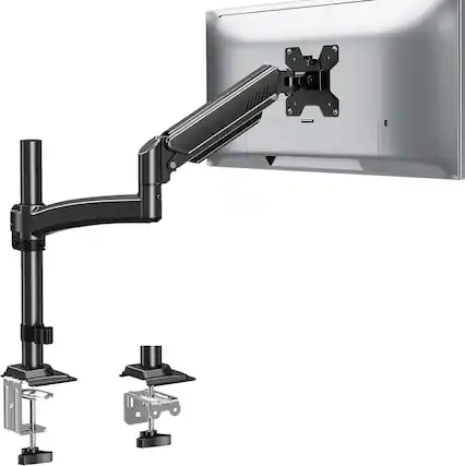 Front. FINEAK - Monitor Mount Arm for 13-32 inch Computer Screen up to 22 lbs - Black.