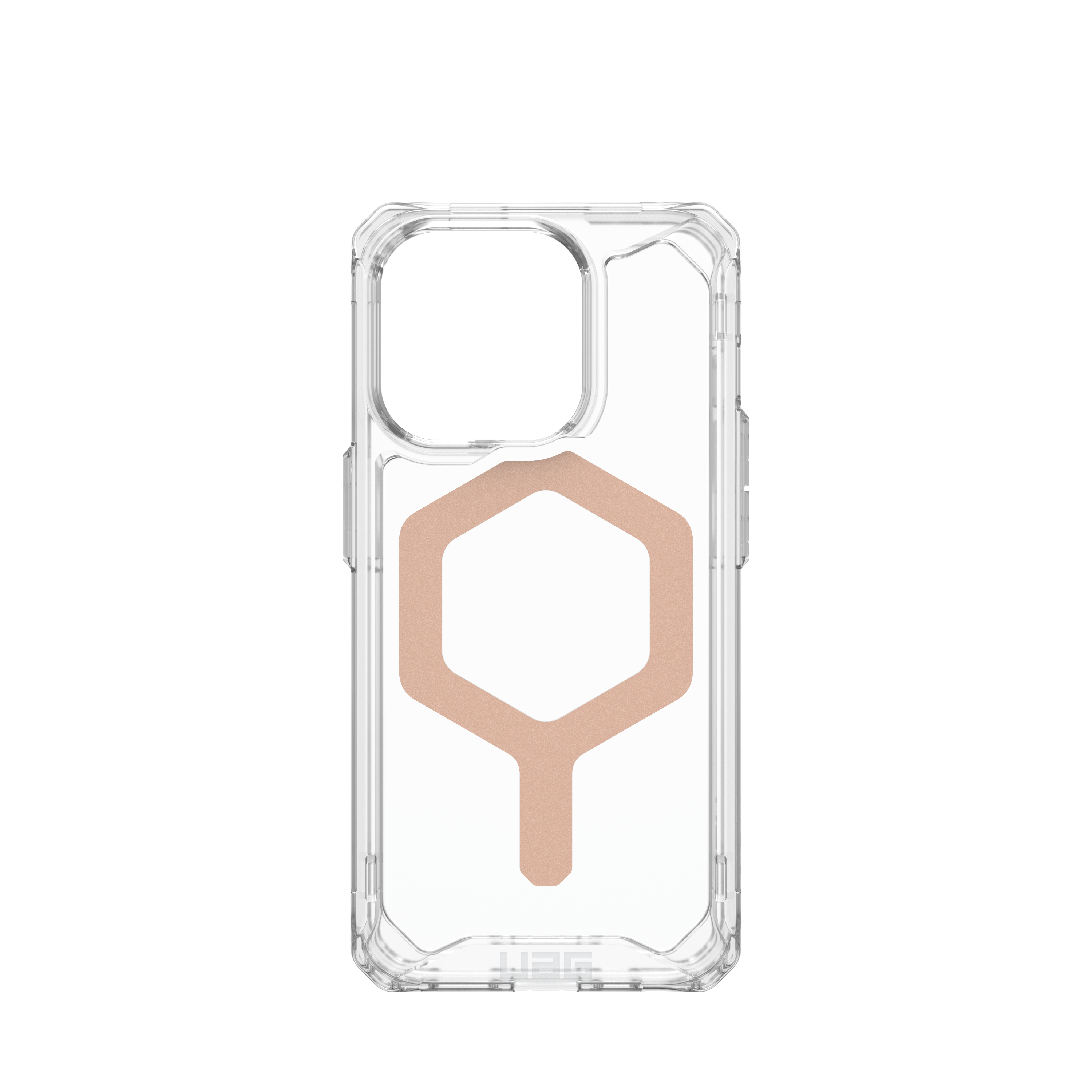 Alt View 5. UAG - Plyo Pro Series Case with Magsafe for Apple iPhone 15 Pro - Ice/Rose Gold.