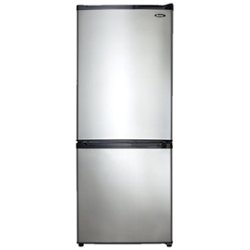 Danby - 9.2 Cu. Ft. Bottom-Freezer Refrigerator - Black/Stainless Steel Look - Front_Zoom