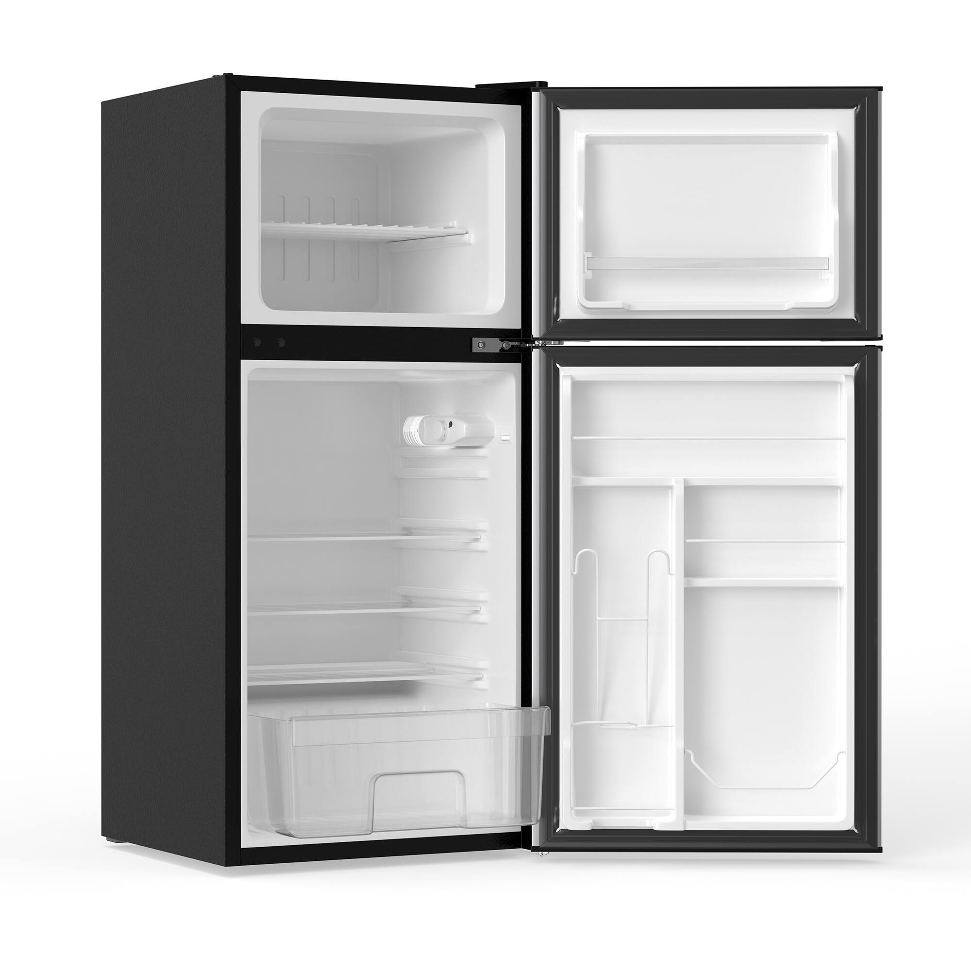 Alt View 1. Conserv - Conserv 19" Mini Fridge, Compact Refrigerator with Freezer 4.5 cu. ft. with 2 Reversible Door 110V - Black - Black.