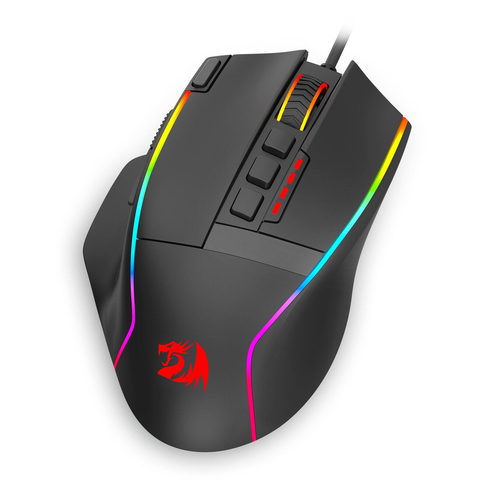 Alt View 7. REDRAGON - SWAIN M915 Wired Gaming Mouse - Black.
