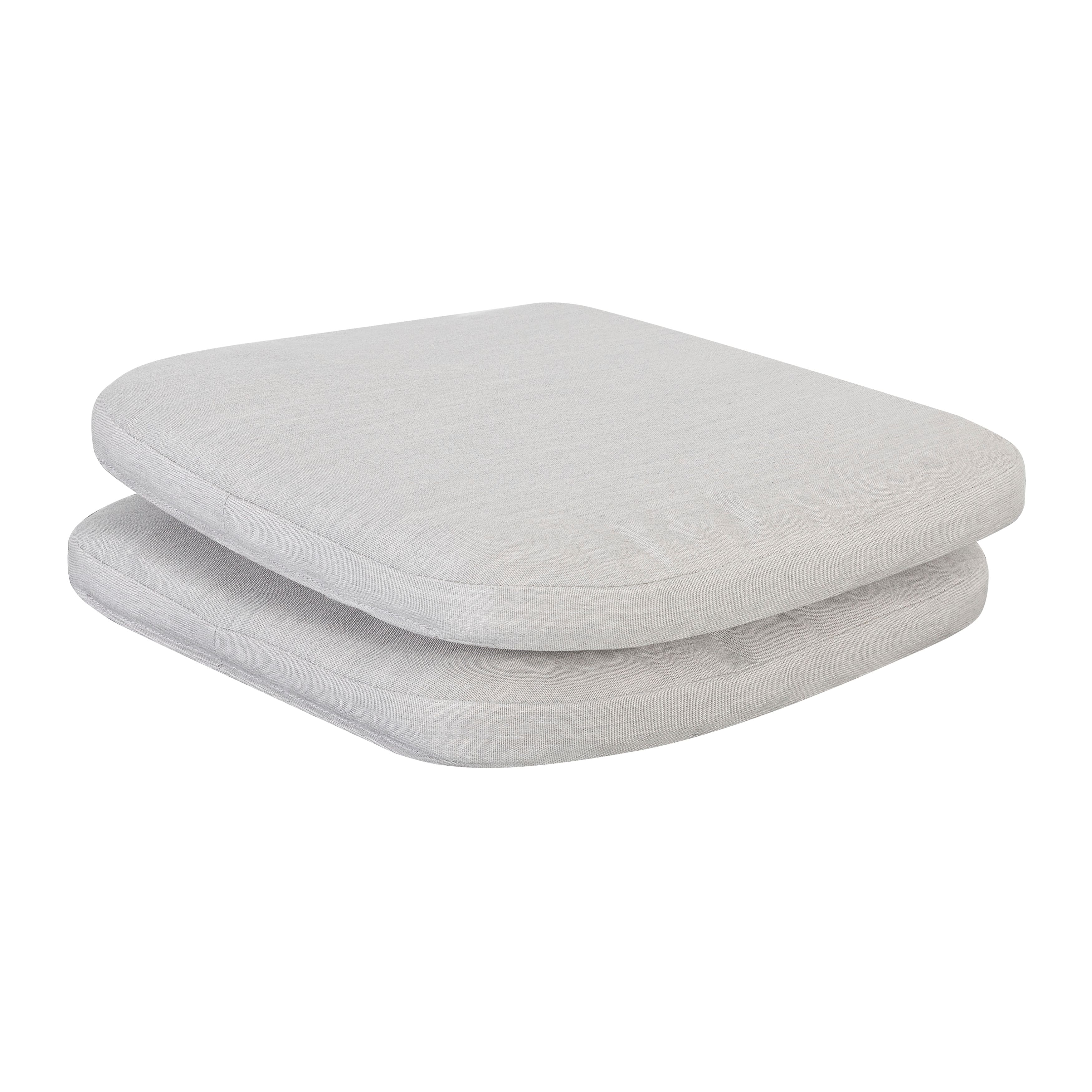 "Nuu Garden - Outdoor 2-Pack 15"" x 16"" x 1.2"" Chair Seat Cushions with Straps - Gray" price history on PriceWatchPro