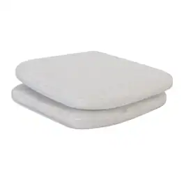 Nuu Garden - Outdoor 2-Pack 15" x 16" x 1.2" Chair Seat Cushions with Straps - Gray