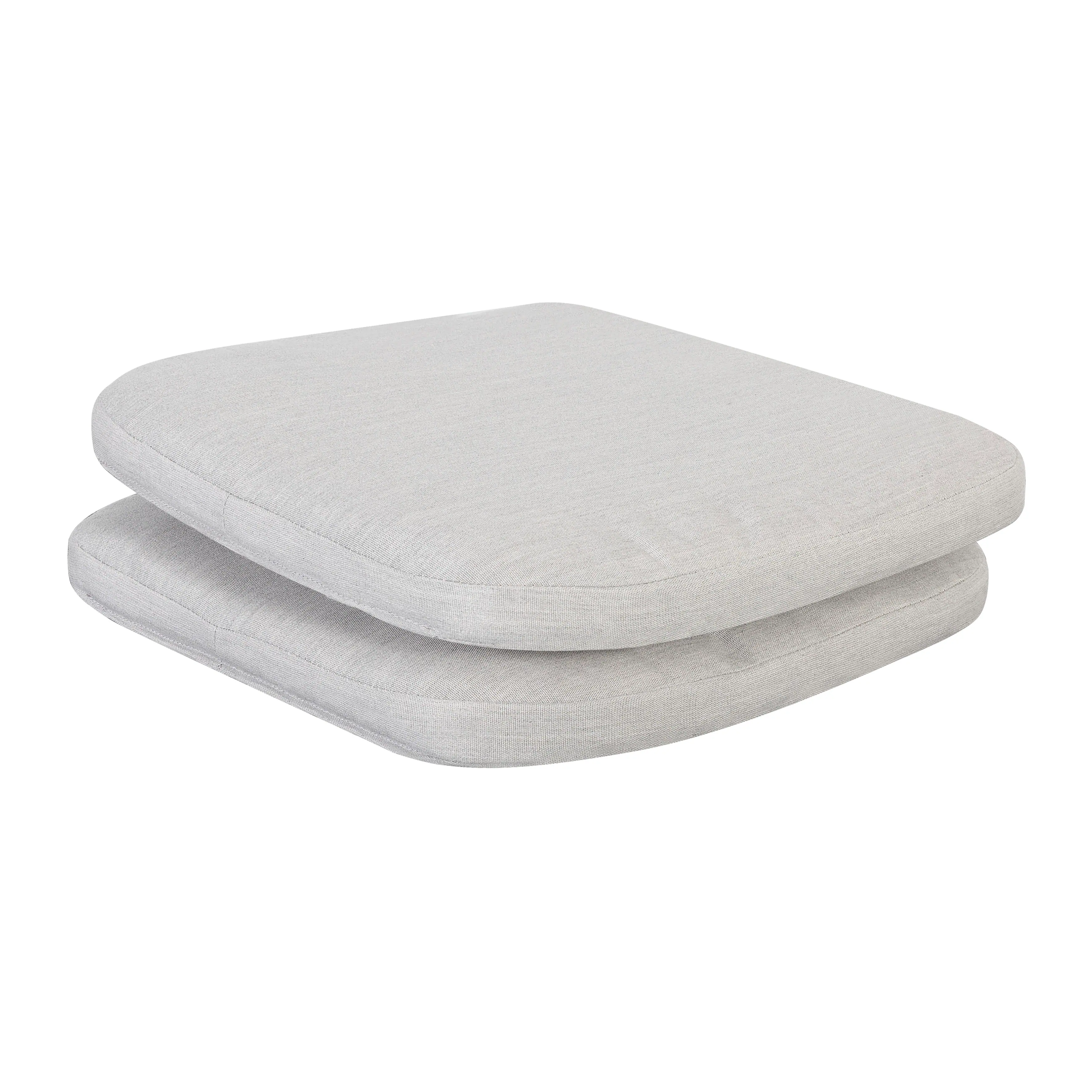 Front. Nuu Garden - Outdoor 2-Pack 15" x 16" x 1.2" Chair Seat Cushions with Straps - Gray.