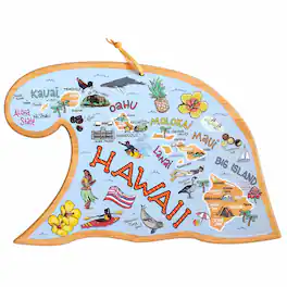 Totally Bamboo - Hawaiian Islands Cutting Board with Artwork by Fish Kiss