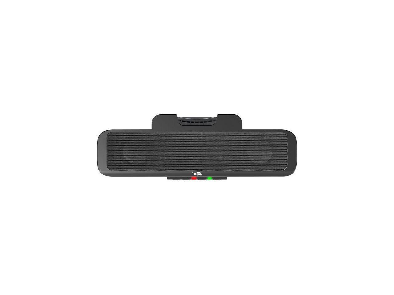 Alt View 8. Cyber Acoustics - Cyber Acoustics Compact USB Speaker Bar with Integrated Monitor Mount (CA-2890) - Black.