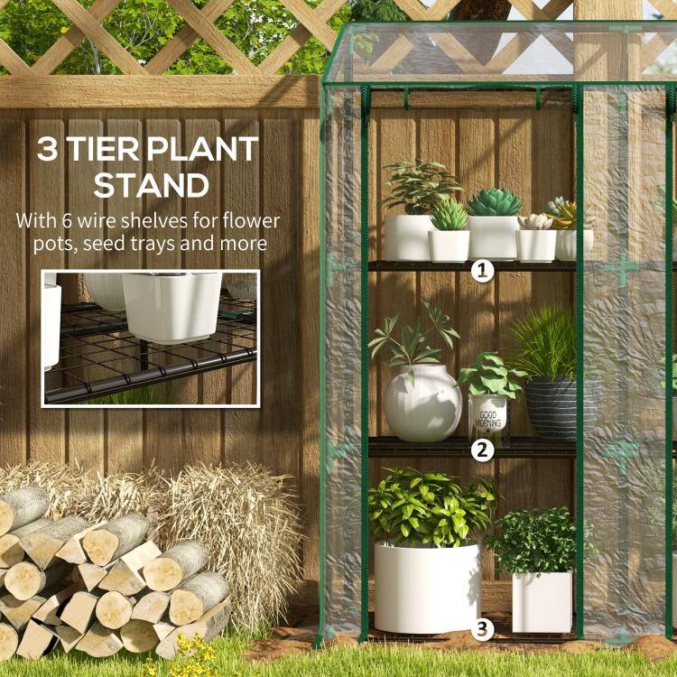 3 TIER PLANT STAND With 6 wire shelves for flower pots, seed trays and more

1
GOOD MORNING
2
3