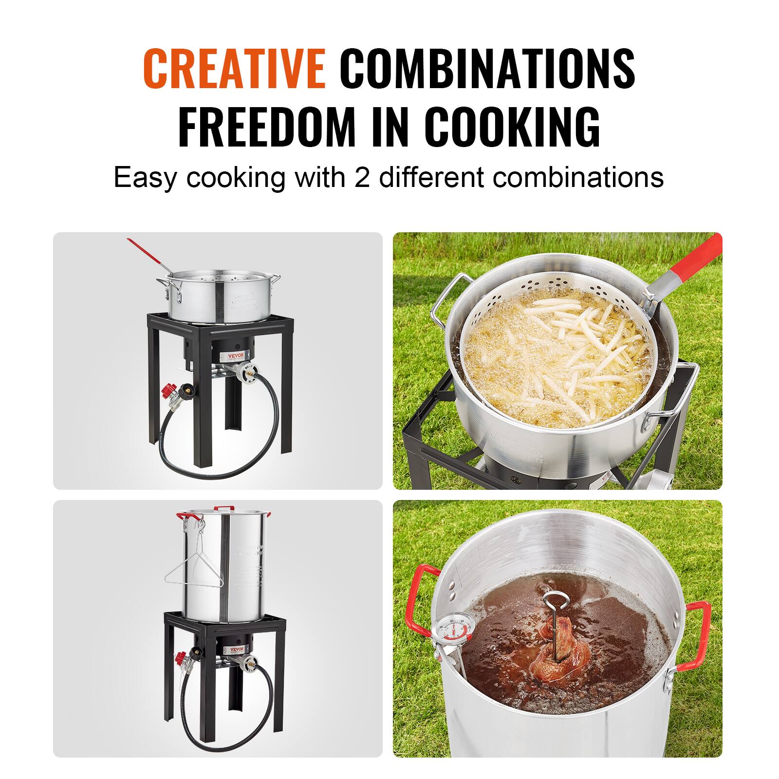 CREATIVE COMBINATIONS  
FREEDOM IN COOKING  

Easy cooking with 2 different combinations
