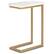 Angle. Simpli Home - Skyler C Side Table with Marble Top - Marble Top/ Gold.