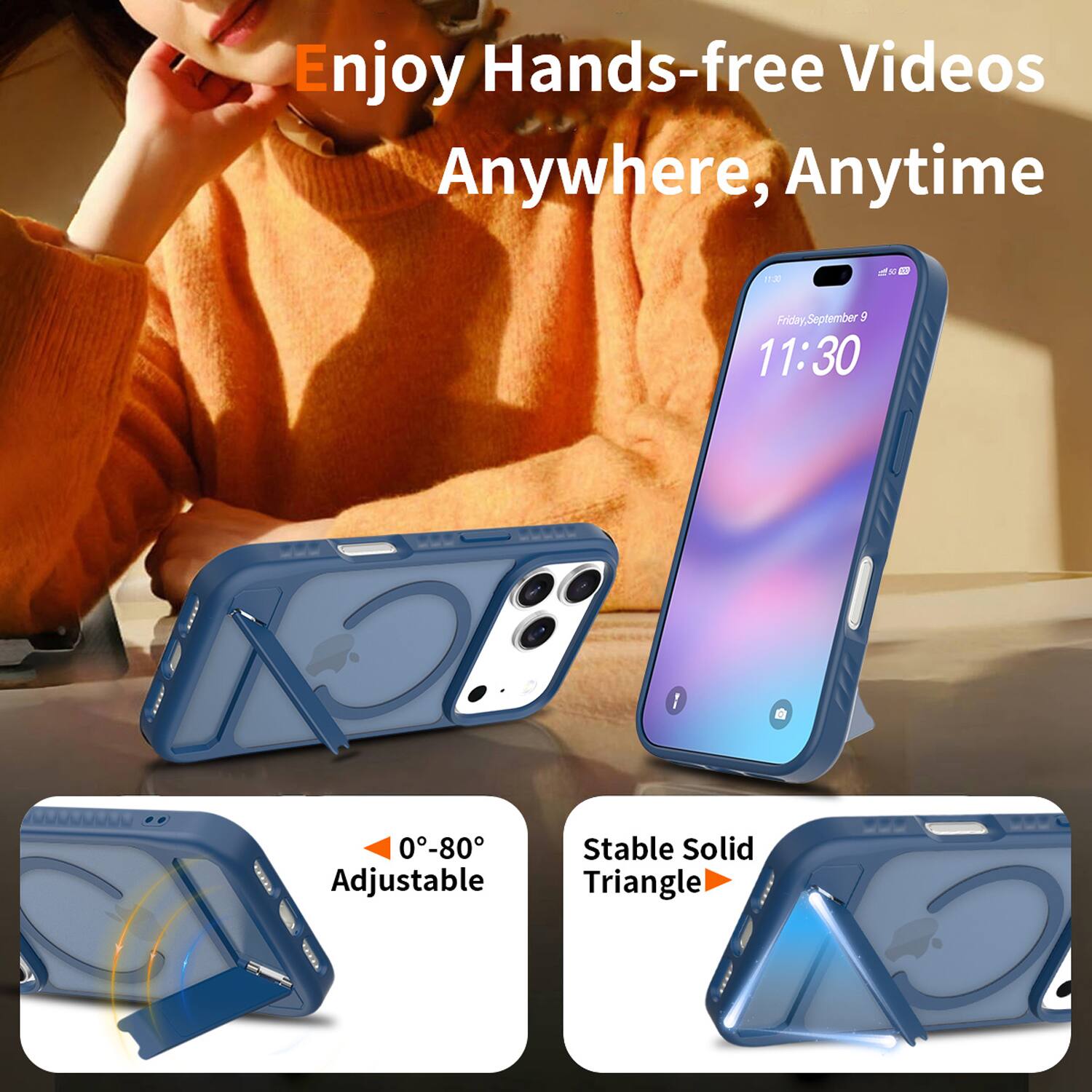 Enjoy Hands-free Videos Anywhere, Anytime

1 x 1 Friday September 5 11:30

1 0-80 Adjustable Stable Solid Triangle