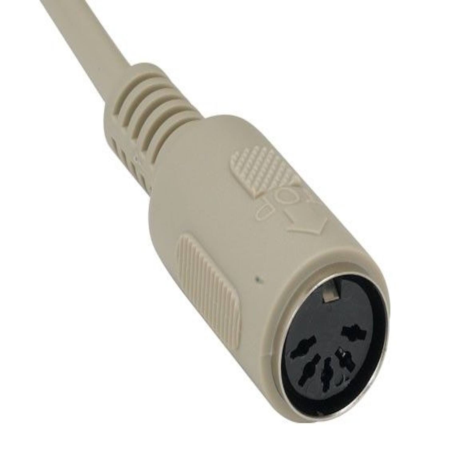 Angle. Sanoxy - 25ft DIN5 M/F AT Keyboard Extension Cable - Beige.