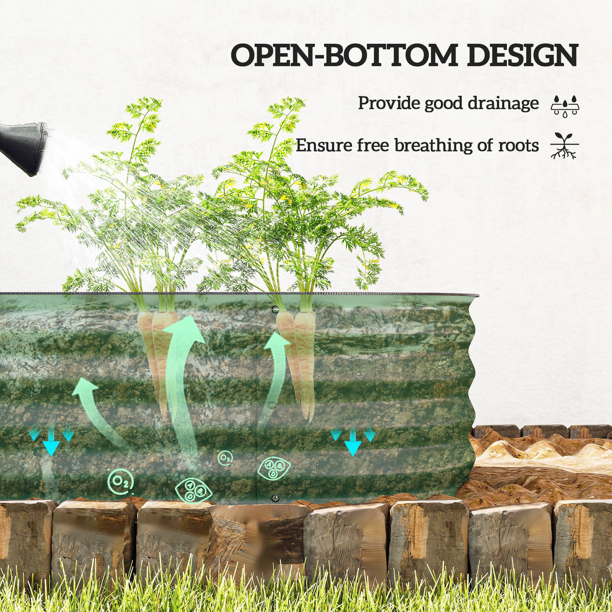 OPEN-BOTTOM DESIGN  
Provide good drainage  
Ensure free breathing of roots