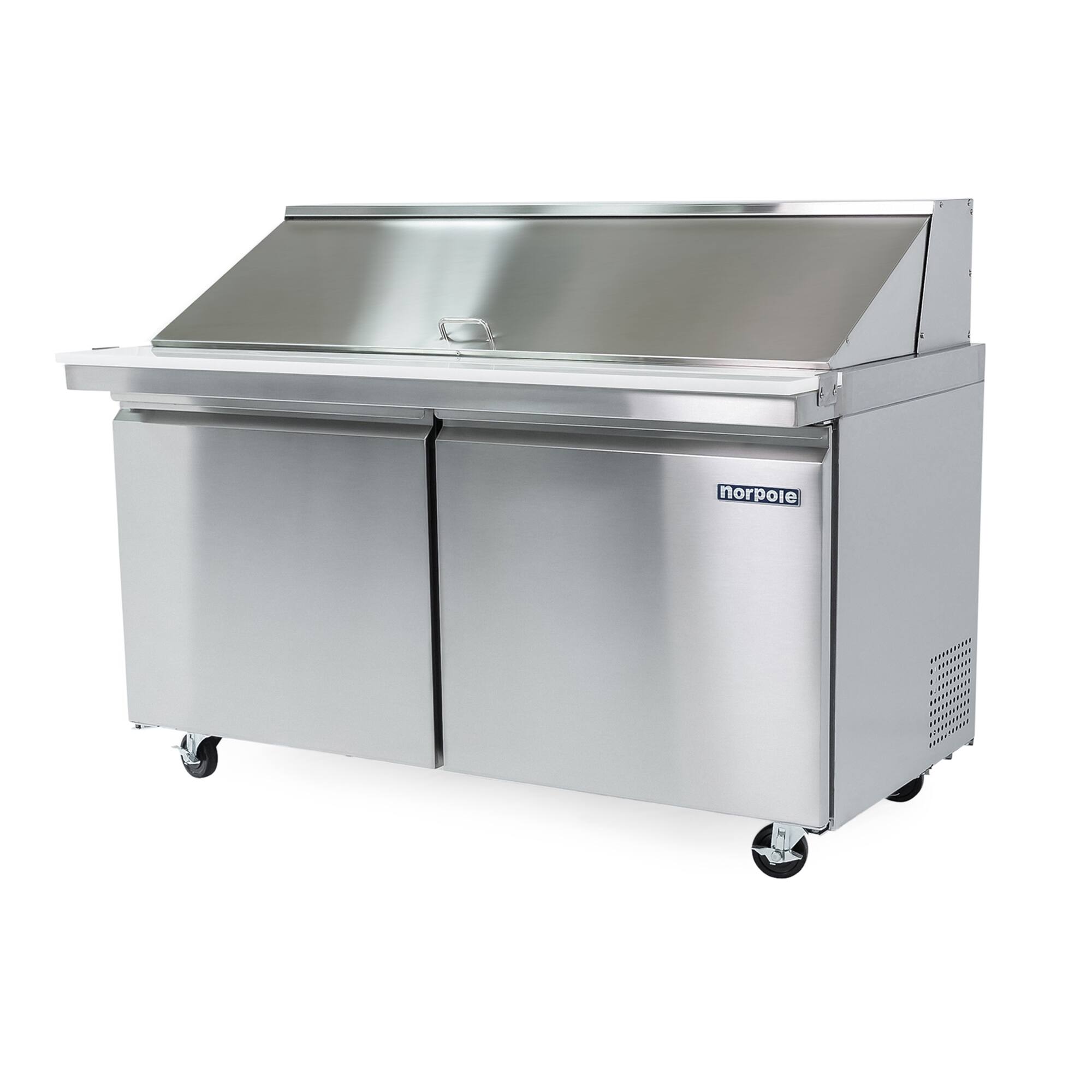 Alt View 2. Magic Chef - Commercial 15 cu. ft. Refrigerator in Stainless Steel - Stainless Steel.