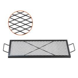VEVOR - X-Marks Fire Pit Grill Grate, Rectangle Cooking Grate, Heavy Duty Steel Campfire BBQ Grill Grid - Black
